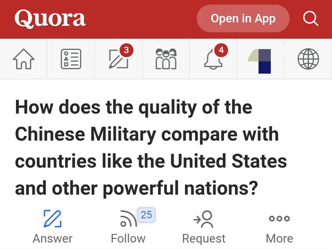 美国网友：哪个国家可以轻易战胜中国？其军力可否和欧美强国相比